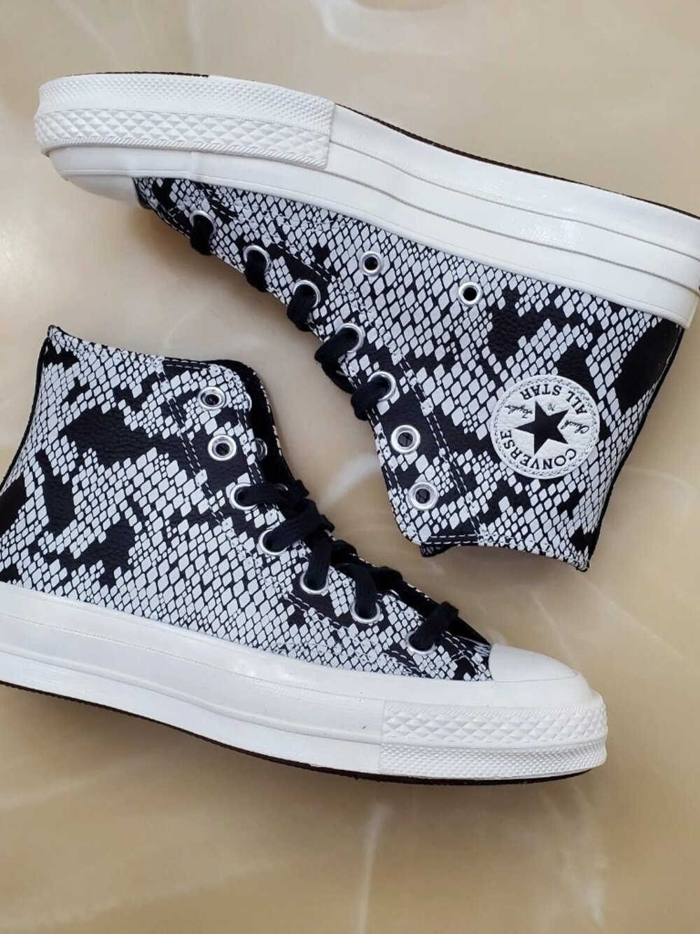 Converse Python Chuck 70 High Top Women's Leather Shoes Size 5 Animal 570355C - Picture 5 of 9